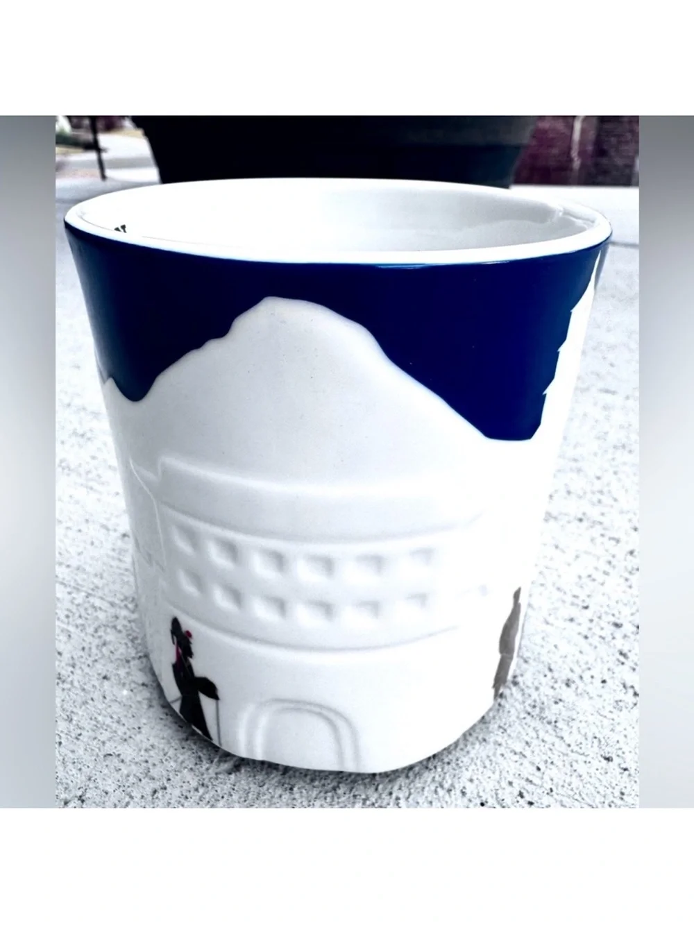 Starbucks Collector Relief Series Xian Mug with Blue and White Cityscape